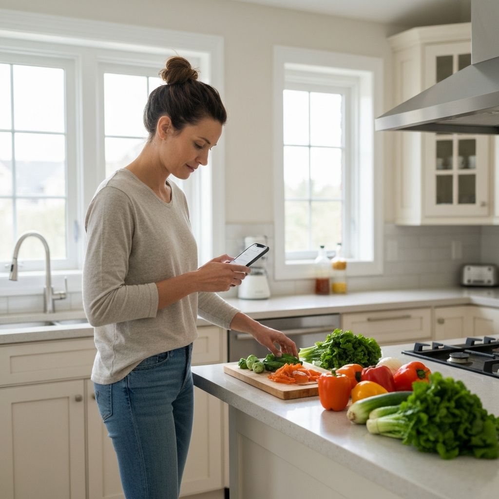 Person enjoying healthy meal